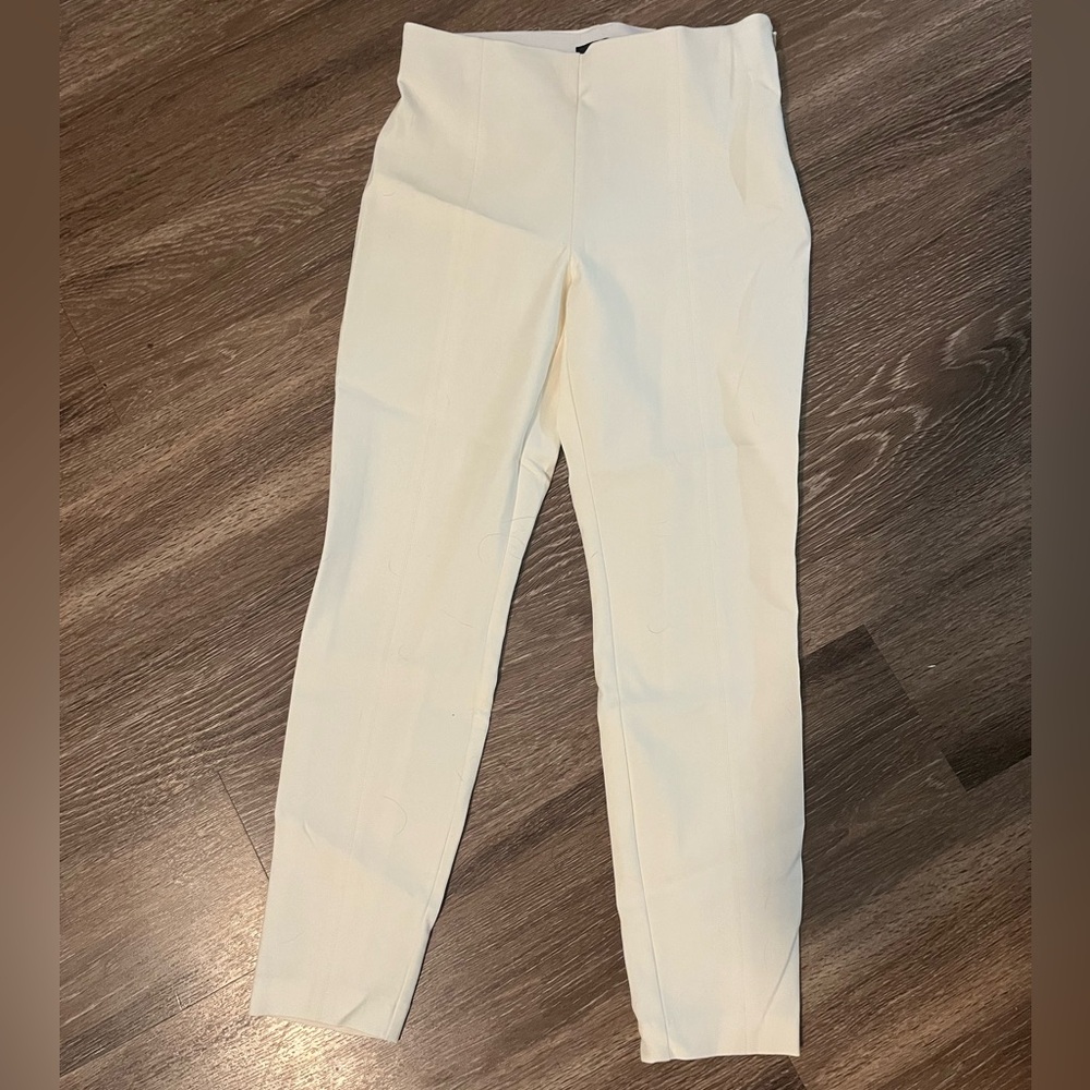 White Ankle Length Pants